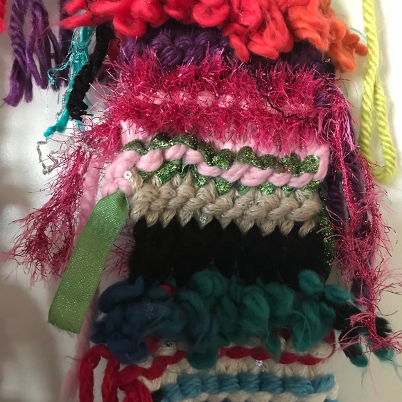 Unique hand knit scarf. One if a kind New - Picture 6 of 6